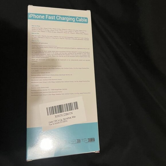 Quntis THREE Pack 3Feet black USB-C to Lightning Cables Brand New Sealed NWT - Picture 5 of 7